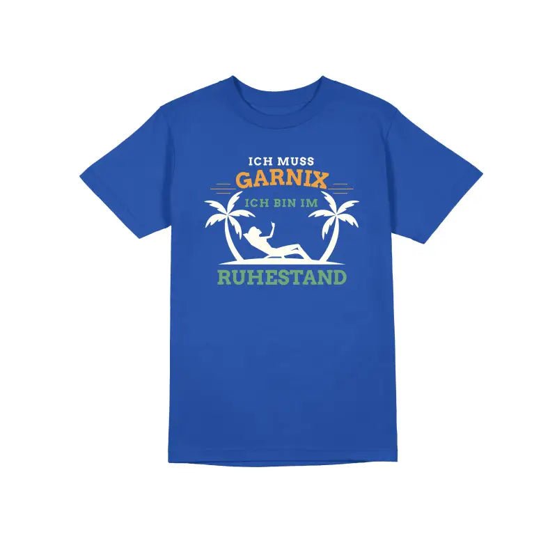 Ich muss garnix ich bin im Ruhestand Herren T-Shirt - Schwarzer - Kaffee