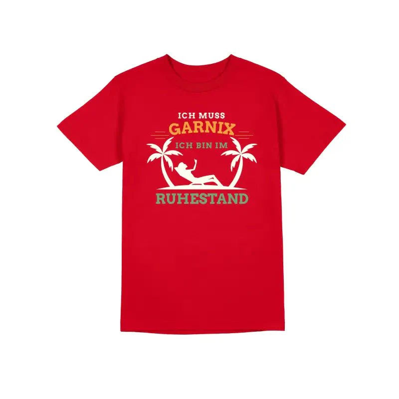 Ich muss garnix ich bin im Ruhestand Herren T-Shirt - tshirtladen - T-Shirt