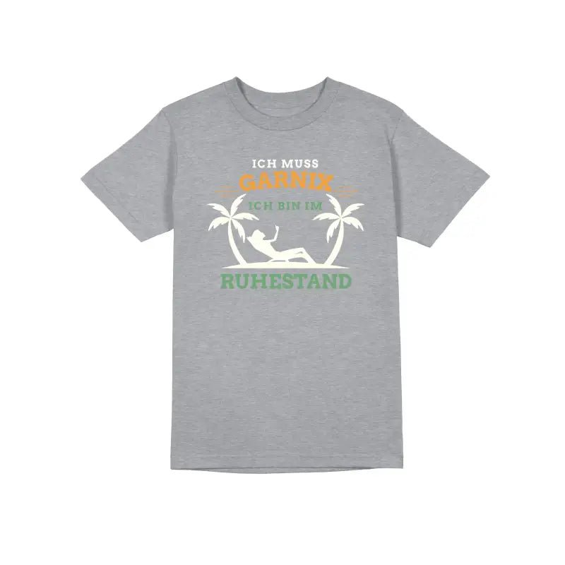Ich muss garnix ich bin im Ruhestand Herren T-Shirt - Schwarzer - Kaffee