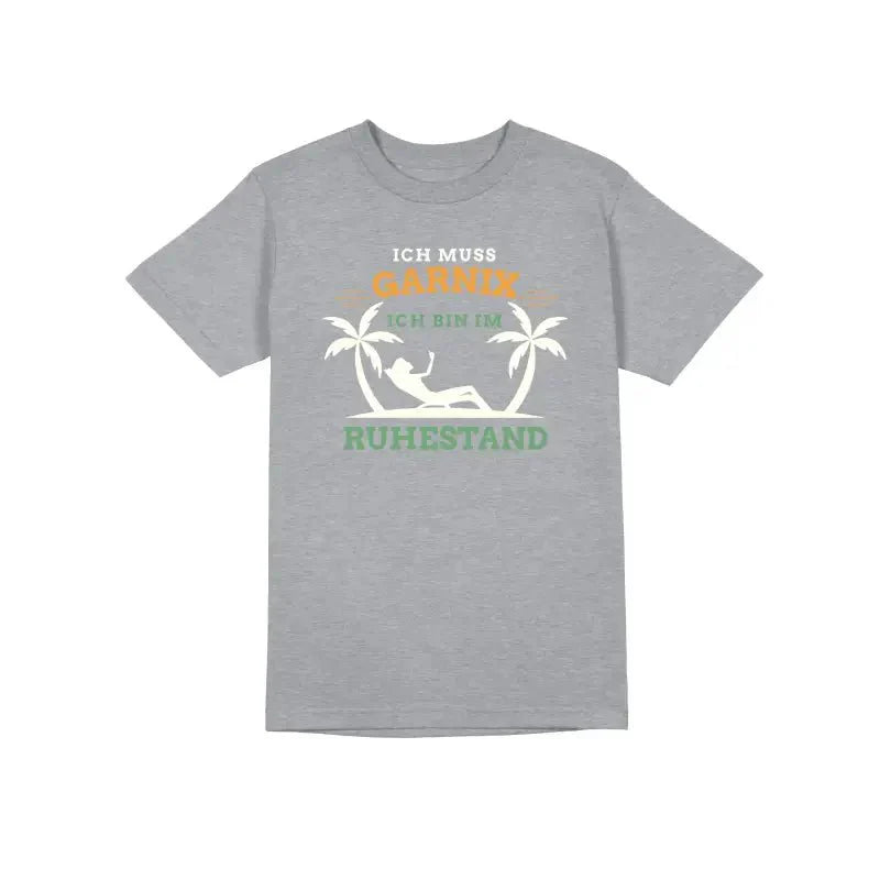 Ich muss garnix ich bin im Ruhestand Herren T-Shirt - tshirtladen - T-Shirt