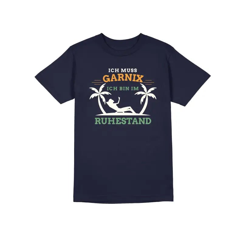 Ich muss garnix ich bin im Ruhestand Herren T-Shirt - Schwarzer - Kaffee