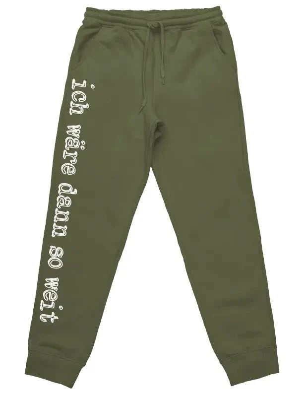 Ich wäre dann so weit Jogginghose mit lustigem Spruch - tshirtladen -