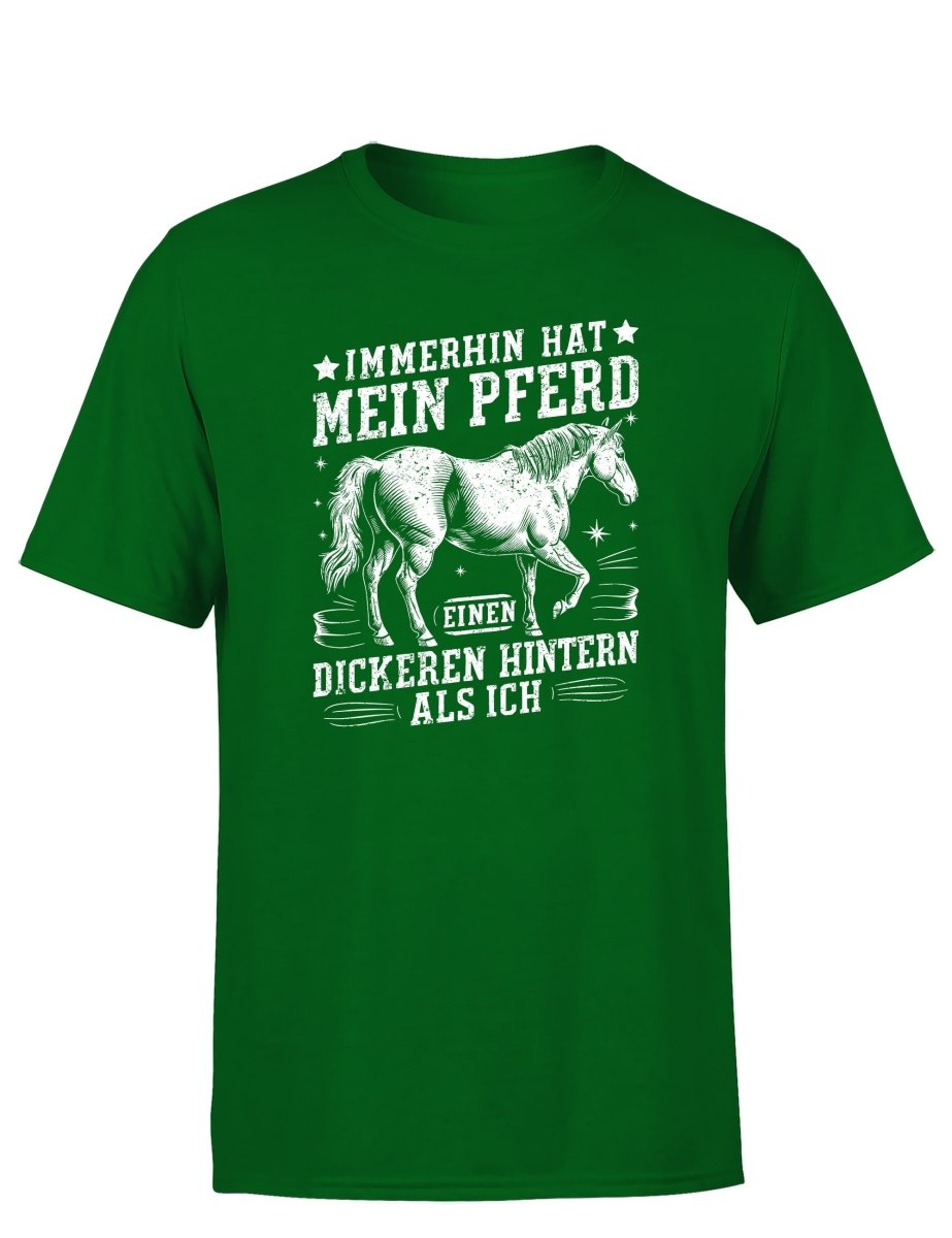 Immerhin hat mein Pferd einen dickeren Hintern als ich Statement Herren T-Shirt - Schwarzer - Kaffee