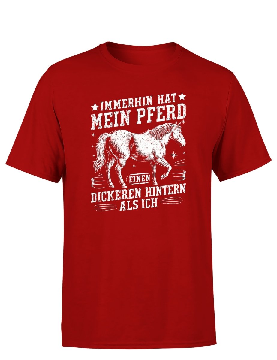 Immerhin hat mein Pferd einen dickeren Hintern als ich Statement Herren T-Shirt - Schwarzer - Kaffee