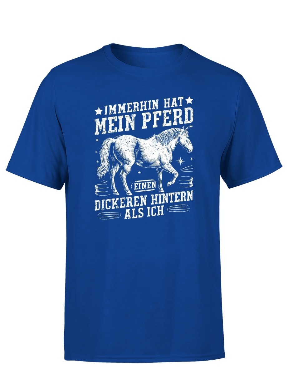 Immerhin hat mein Pferd einen dickeren Hintern als ich Statement Herren T-Shirt - Schwarzer - Kaffee