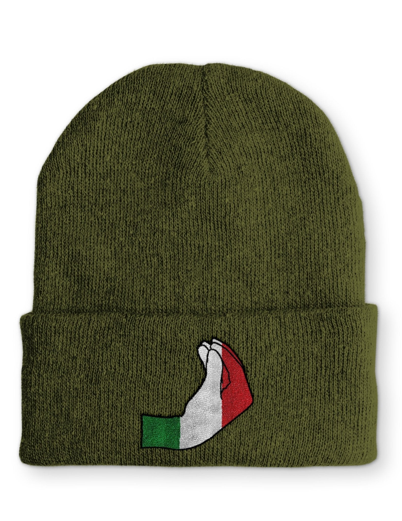 italienische Handzeichen Statement Beanie Mütze mit Spruch - tshirtladen - Mütze