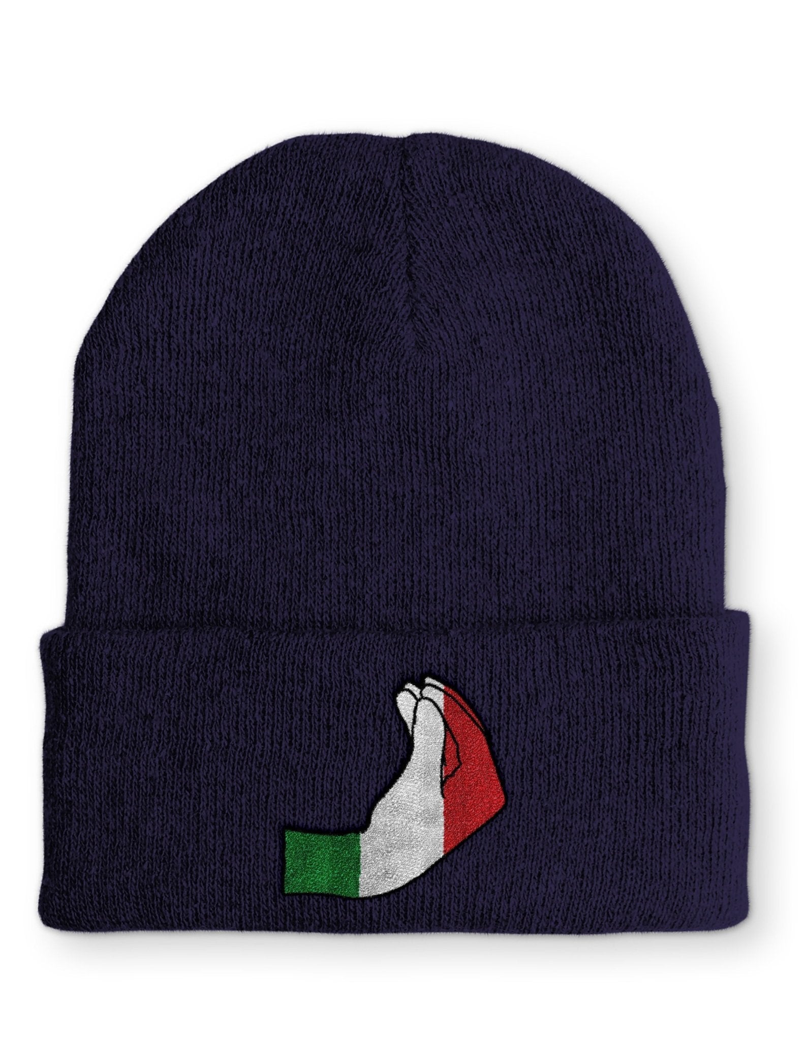 italienische Handzeichen Statement Beanie Mütze mit Spruch - tshirtladen - Mütze