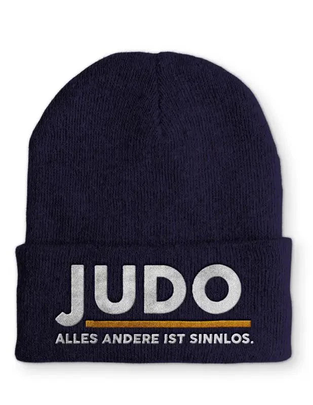Judo Alles andere ist sinnlos. Statement Beanie Mütze mit Spruch - tshirtladen - Mütze