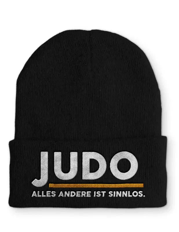 Judo Alles andere ist sinnlos. Statement Beanie Mütze mit Spruch - tshirtladen - Mütze