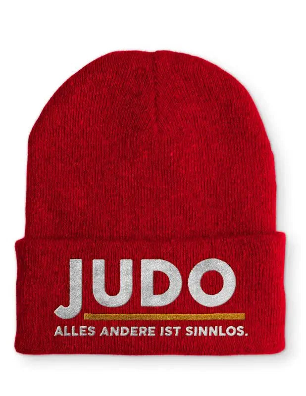 Judo Alles andere ist sinnlos. Statement Beanie Mütze mit Spruch - tshirtladen - Mütze