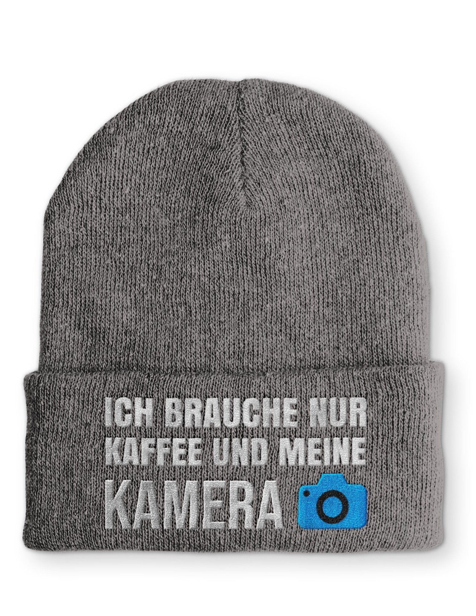 Kaffee und meine Kamera Beanie Mütze mit Spruch - tshirtladen - Mütze