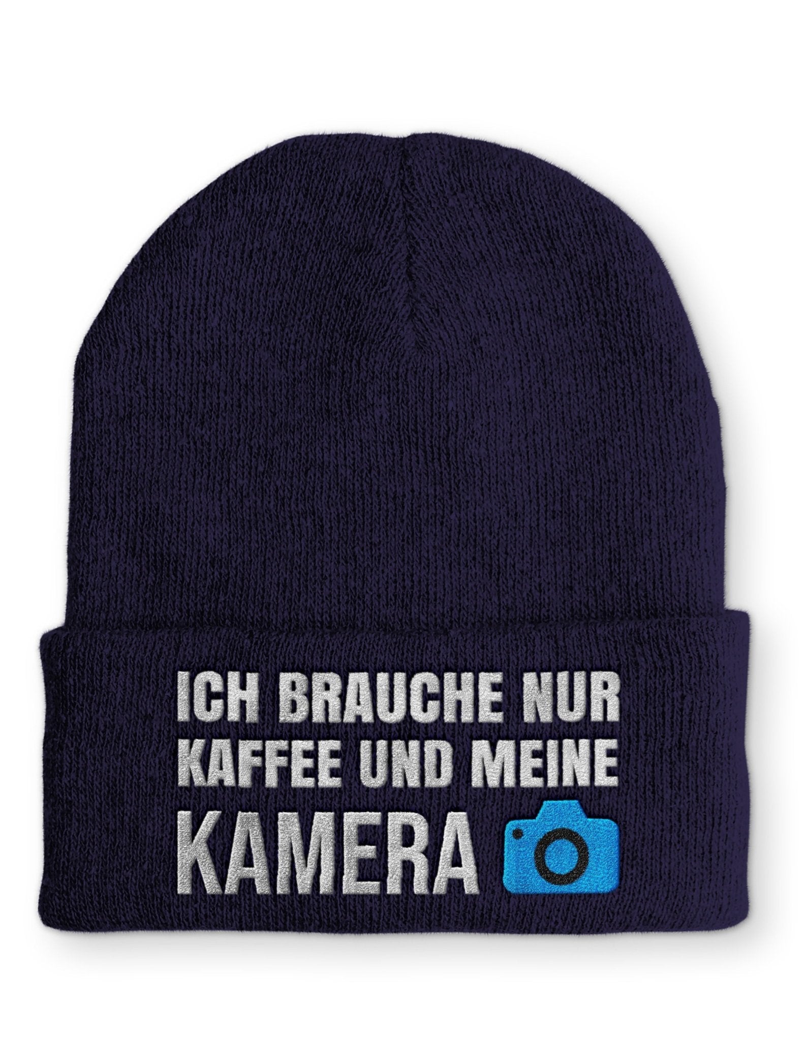 Kaffee und meine Kamera Beanie Mütze mit Spruch - tshirtladen - Mütze