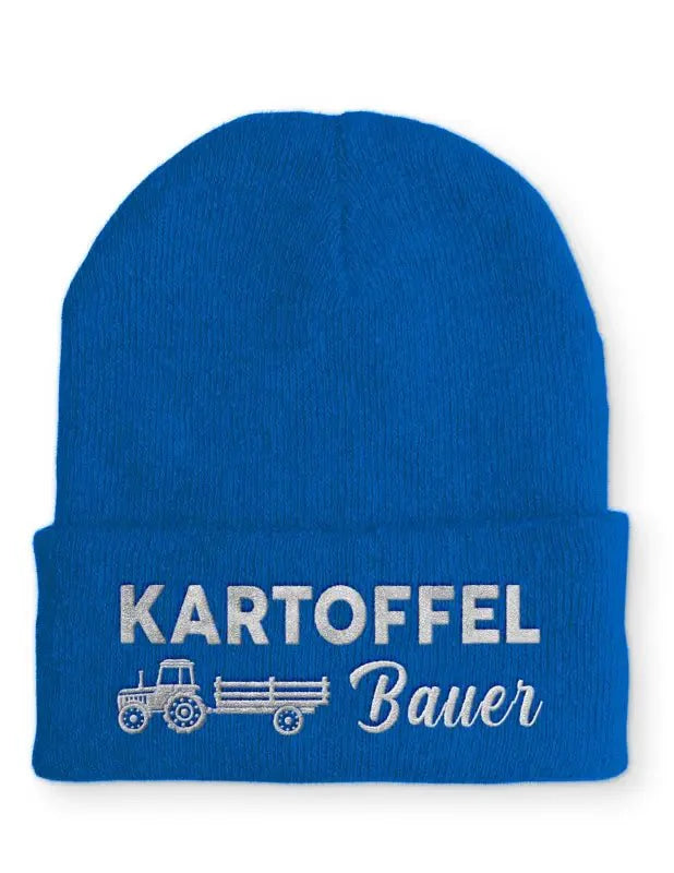 Kartoffel Bauer Statement Beanie Mütze mit Spruch - tshirtladen - Mütze
