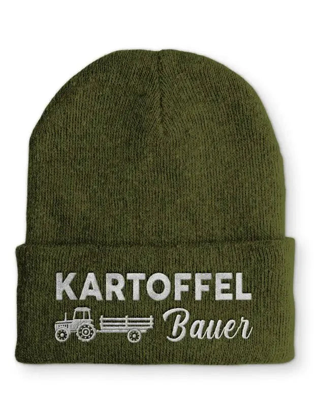 Kartoffel Bauer Statement Beanie Mütze mit Spruch - tshirtladen - Mütze