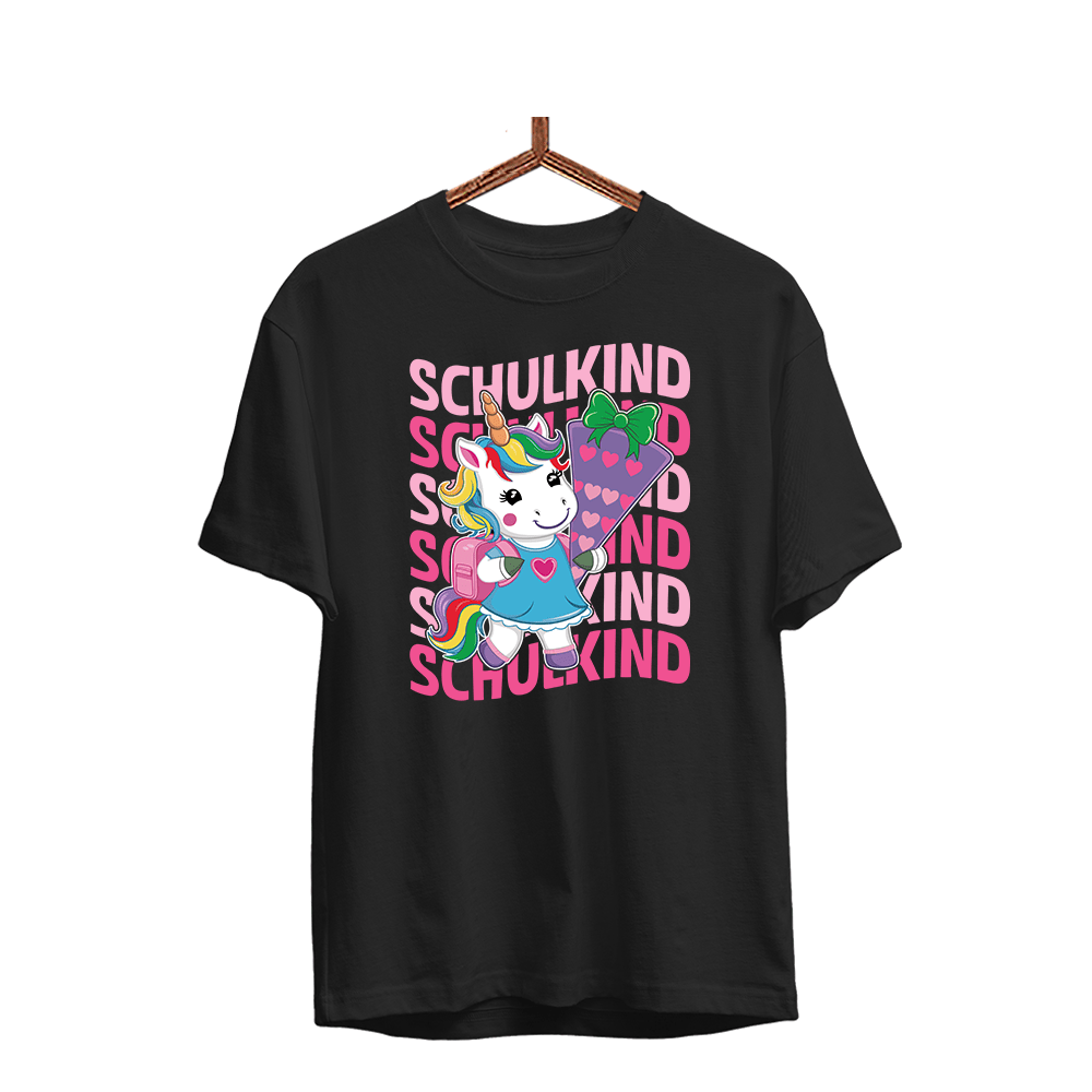Kinder T-Shirt Schulkind - Schwarzer - Kaffee