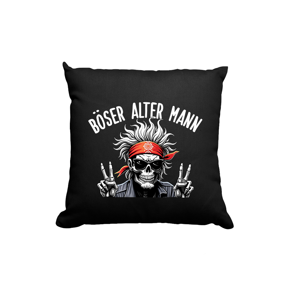 Kissen Böser alter Mann - Schwarzer - Kaffee