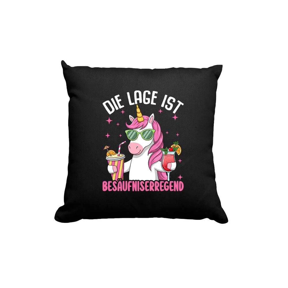 Kissen Die Lage ist Besäufniserregend - Schwarzer - Kaffee