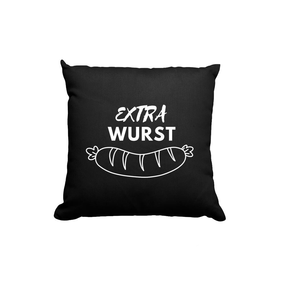 Kissen Extra Wurst - Schwarzer - Kaffee