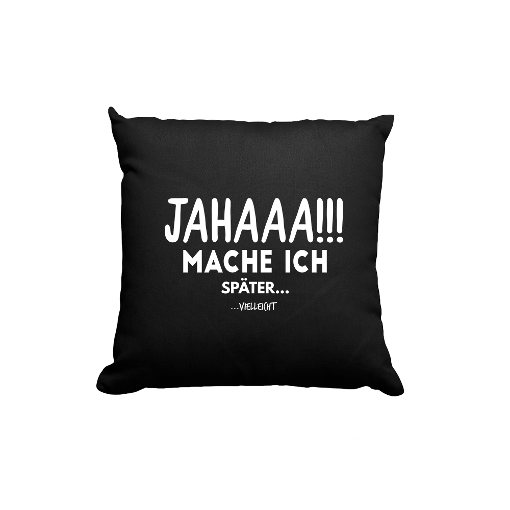 Kissen Mache Ich - Schwarzer - Kaffee