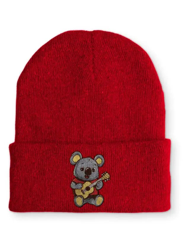 Koala mit Gitarre Statement Beanie Mütze mit Spruch - tshirtladen - Mütze