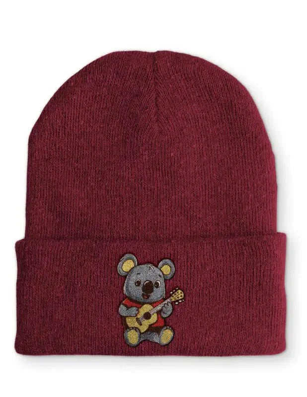 Koala mit Gitarre Statement Beanie Mütze mit Spruch - tshirtladen - Mütze