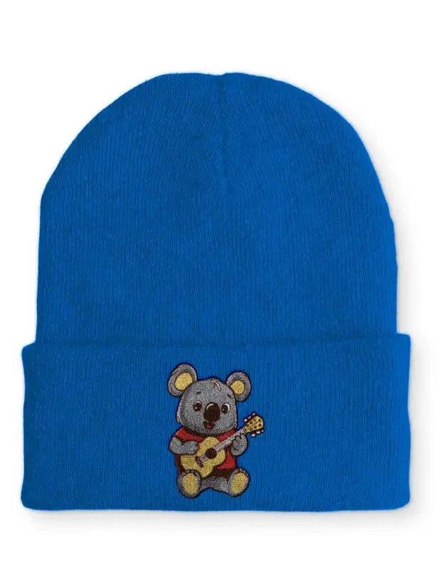 Koala mit Gitarre Statement Beanie Mütze mit Spruch - tshirtladen - Mütze