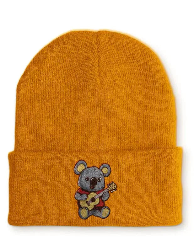 Koala mit Gitarre Statement Beanie Mütze mit Spruch - tshirtladen - Mütze