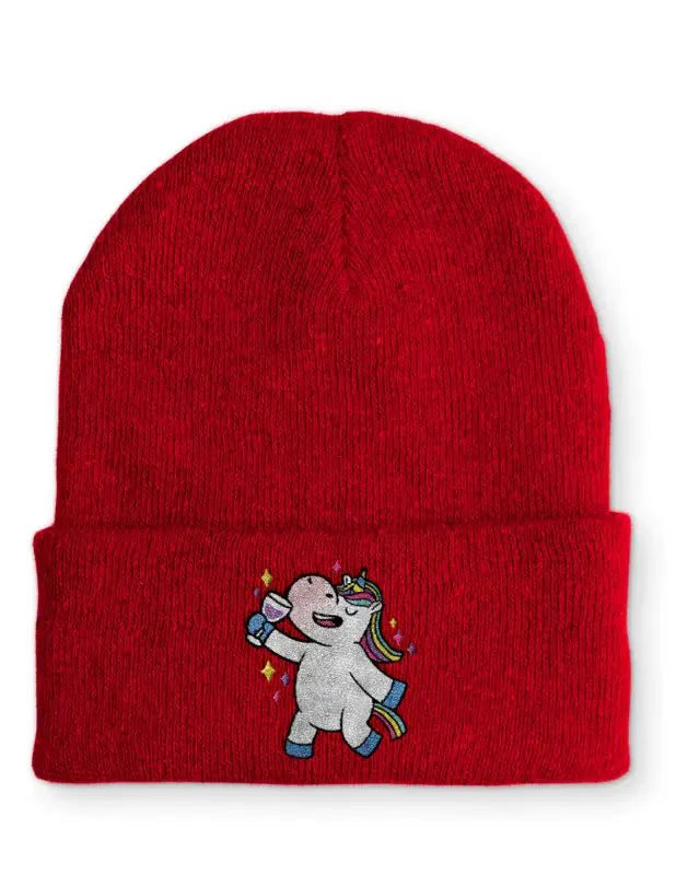 Kopie von Einhorn Poop Statement Beanie Mütze mit Spruch - tshirtladen - Mütze