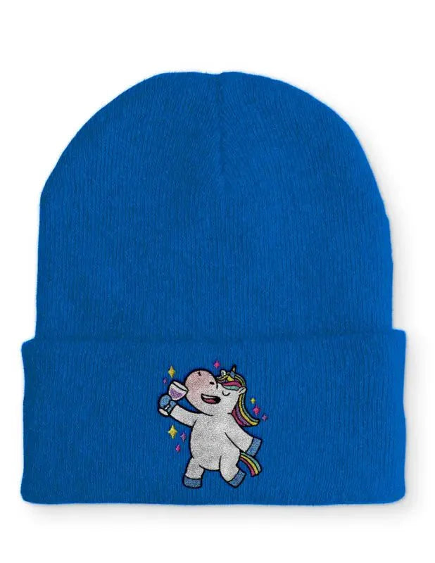Kopie von Einhorn Poop Statement Beanie Mütze mit Spruch - tshirtladen - Mütze