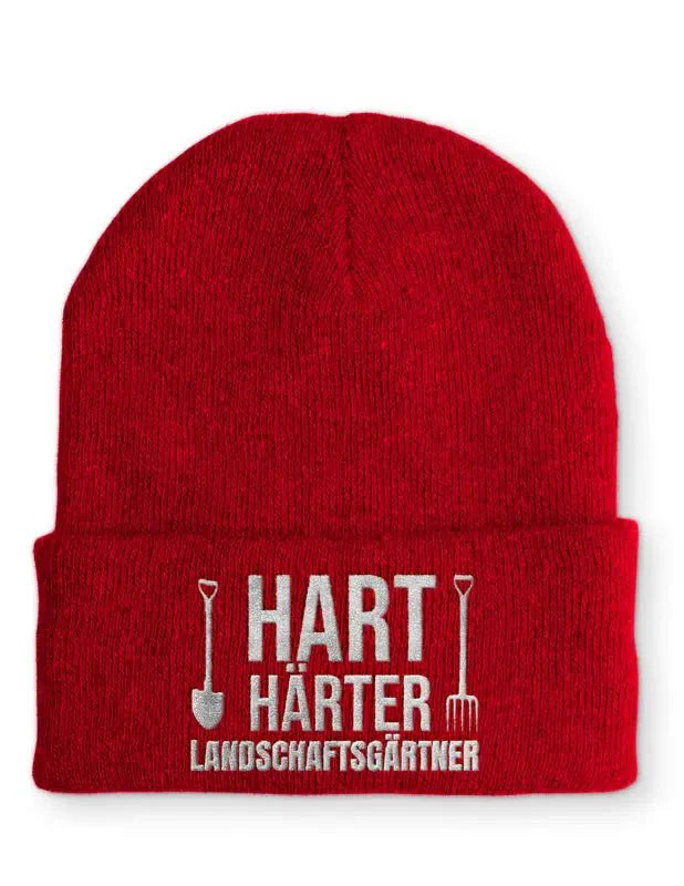 Landschaftsgärtner Statement Beanie Mütze mit Spruch - tshirtladen - Mütze