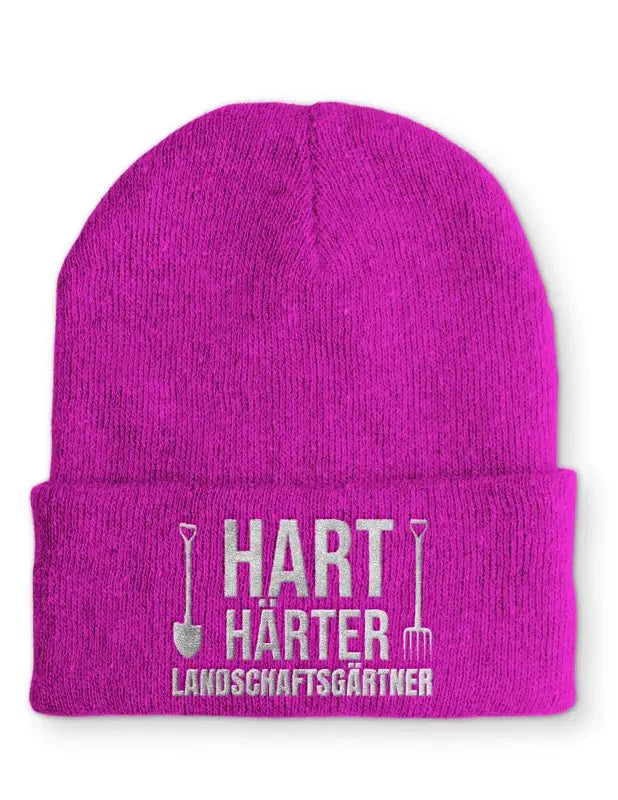 Landschaftsgärtner Statement Beanie Mütze mit Spruch - tshirtladen - Mütze