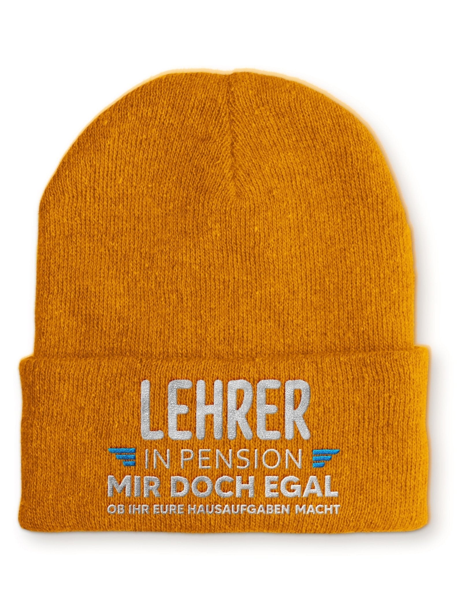 Lehrer in Pension Beanie Mütze mit Spruch - tshirtladen - Mütze