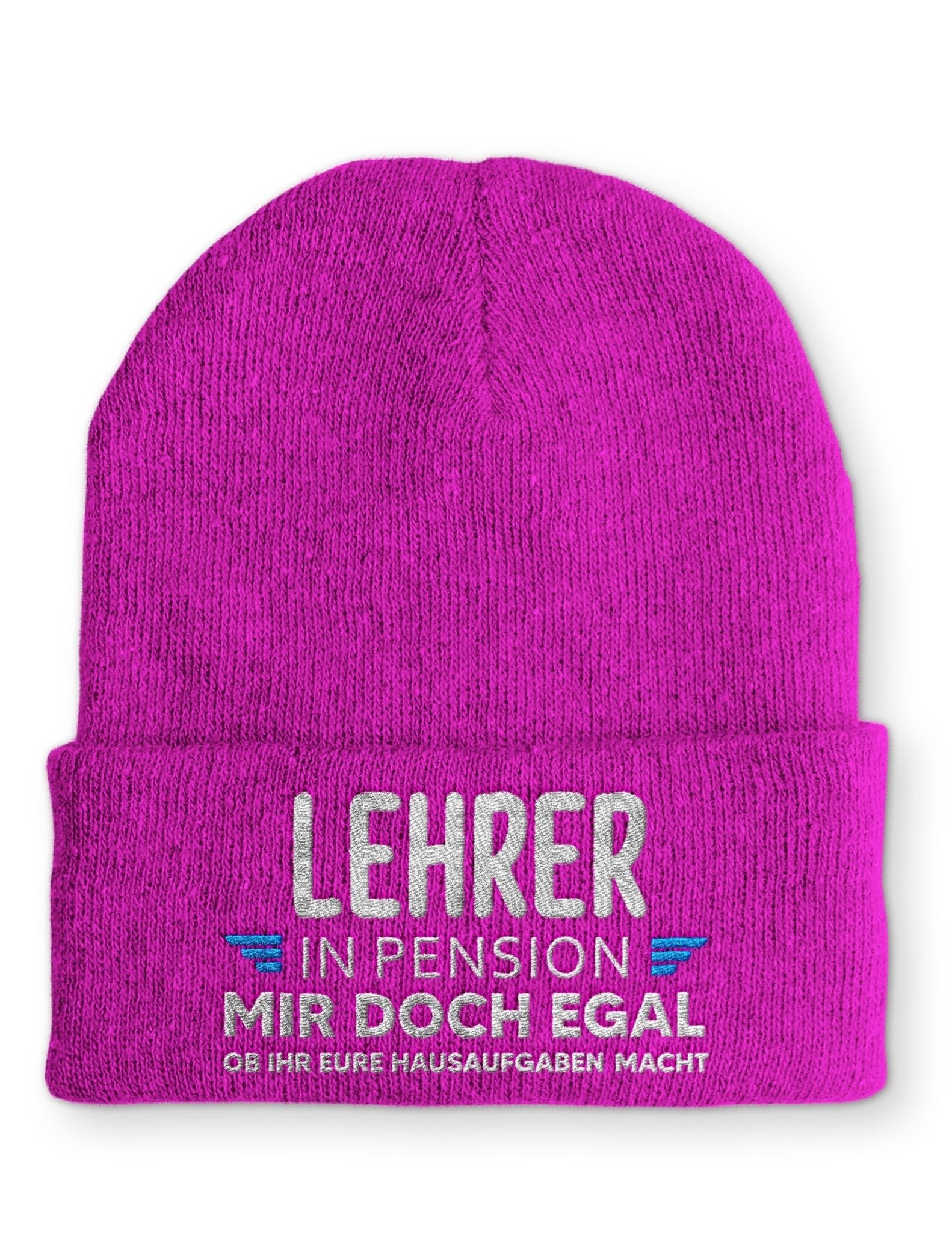 Lehrer in Pension Beanie Mütze mit Spruch - tshirtladen - Mütze