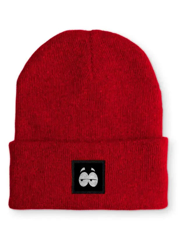 Lustige Comic Eye Augen Statement Beanie Mütze mit Spruch - tshirtladen - Mütze