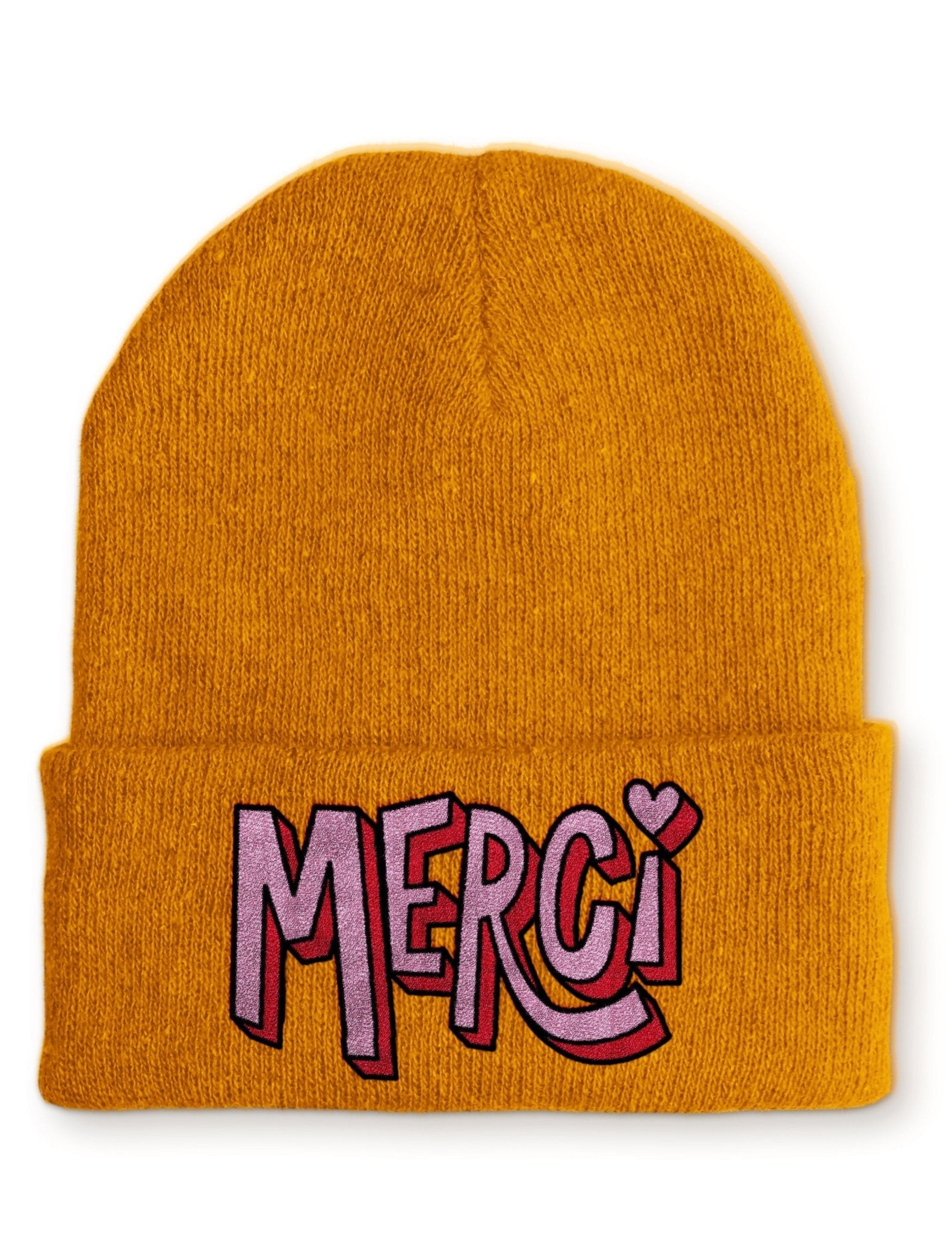Merci Beanie Mütze mit Spruch - tshirtladen - Mütze