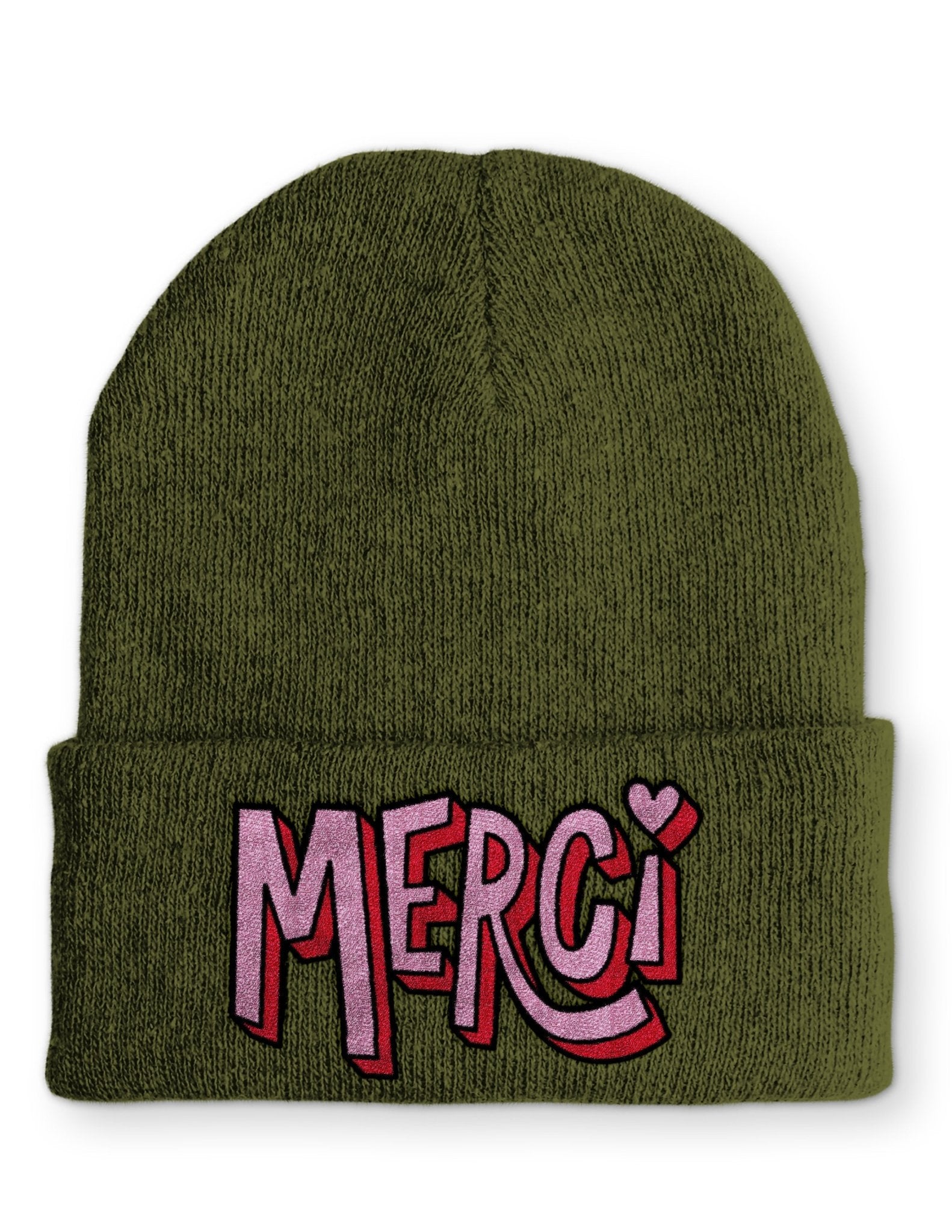 Merci Beanie Mütze mit Spruch - tshirtladen - Mütze