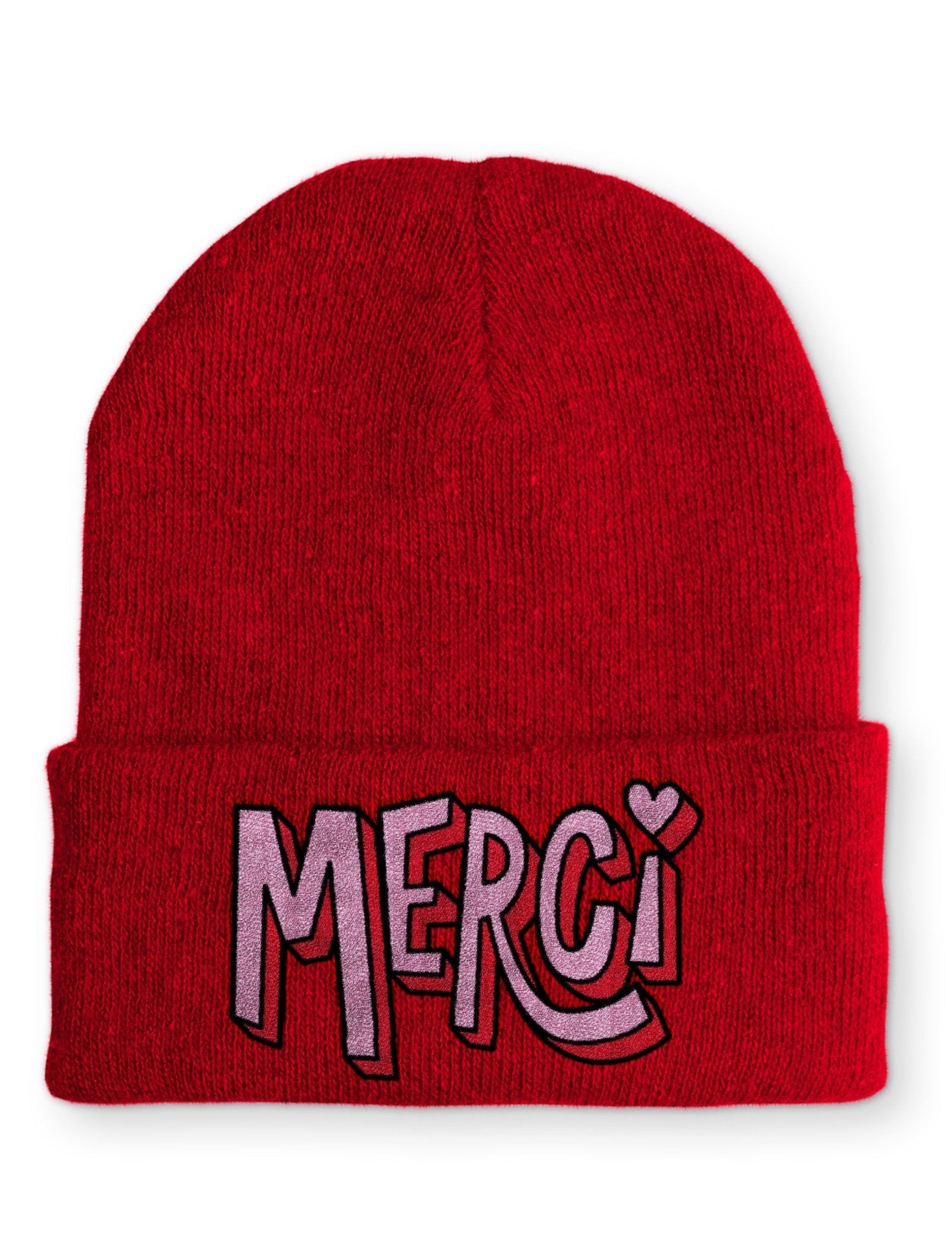 Merci Beanie Mütze mit Spruch - tshirtladen - Mütze