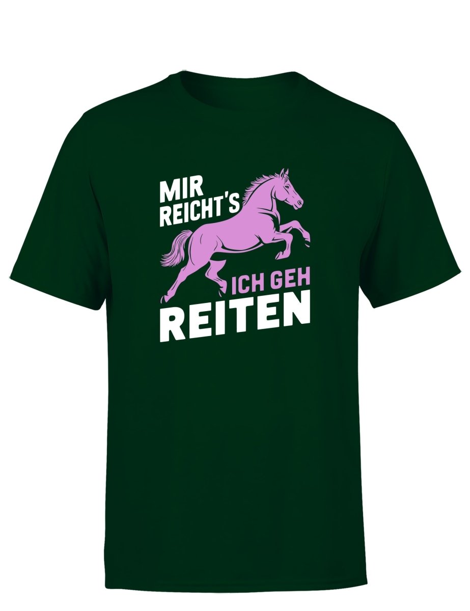 Mir reicht´s ich geh Reiten Herren T-Shirt - Schwarzer - Kaffee