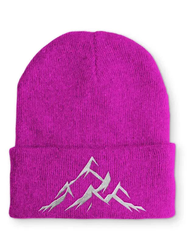 Mountains Berge Outdoor Statement Beanie Mütze mit Spruch - tshirtladen - Mütze