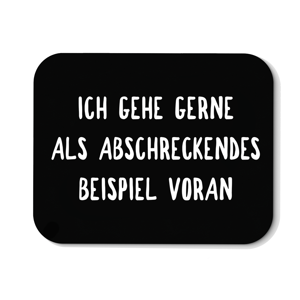 Mousepad Abschreckendes Beispiel - Schwarzer - Kaffee