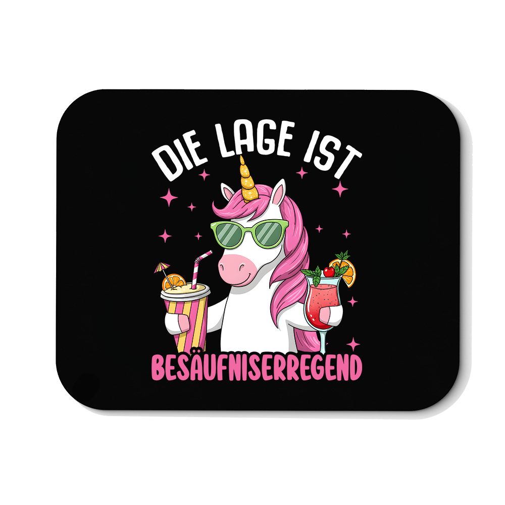 Mousepad Die Lage ist Besäufniserregend - Schwarzer - Kaffee
