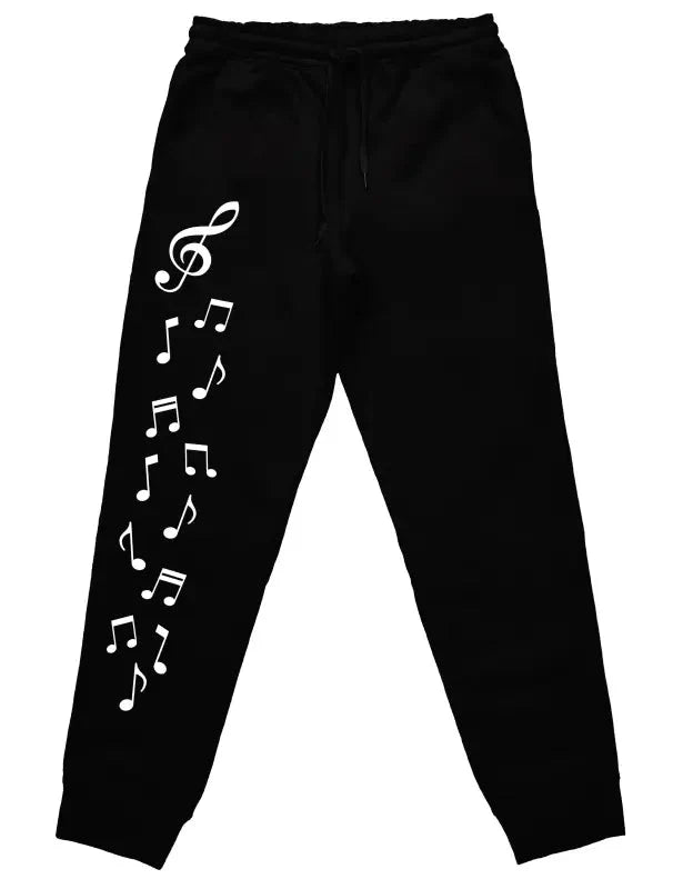 Musiknoten Jogginghose Schlafhose mit lustigem Spruch für den Musiker - tshirtladen -