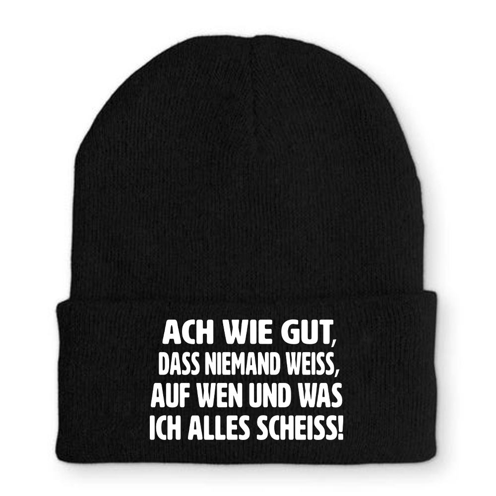 Mütze ach wie gut - Schwarzer - Kaffee