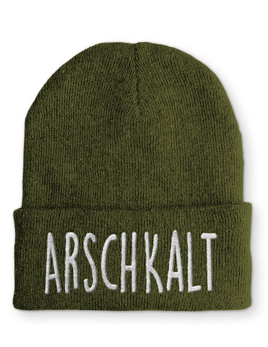 Mütze Arschkalt - Schwarzer - Kaffee