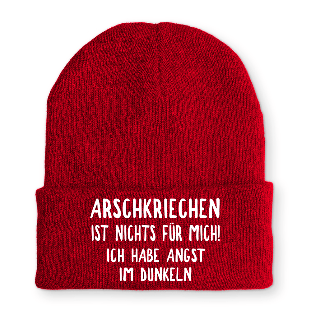 Mütze Arschkriechen ist nichts für mich! - Schwarzer - Kaffee