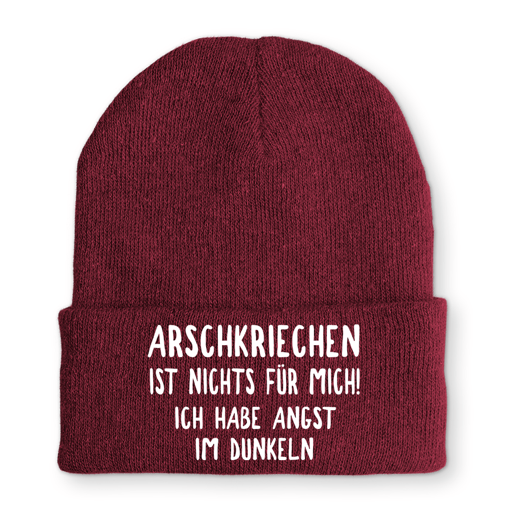 Mütze Arschkriechen ist nichts für mich! - Schwarzer - Kaffee