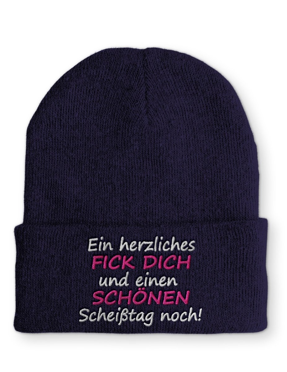 Mütze Ein herzliches FICK DICH und einen SCHÖNEN Scheißtag noch! - Schwarzer - Kaffee