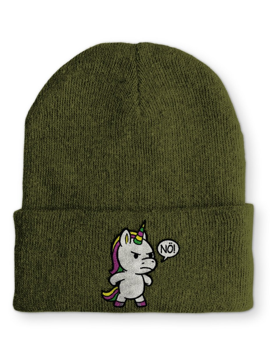 Mütze Einhorn Nö - Schwarzer - Kaffee