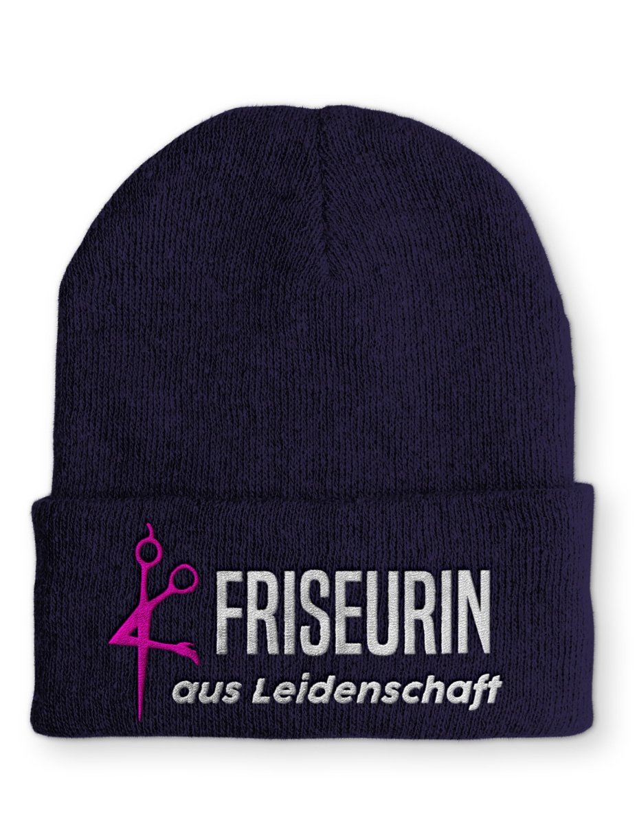 Mütze Friseurin aus Leidenschaft Wintermütze Beanie - Schwarzer - Kaffee
