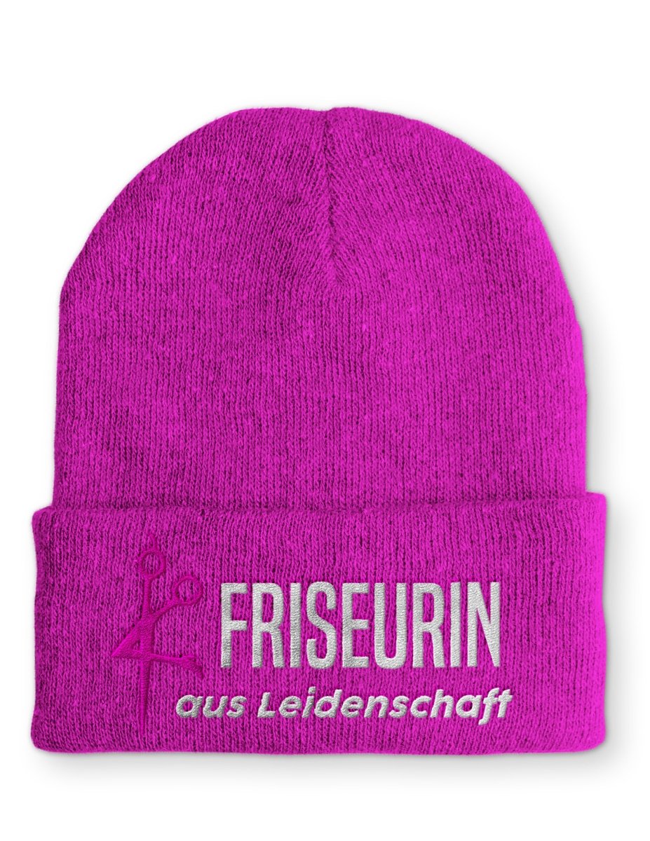 Mütze Friseurin aus Leidenschaft Wintermütze Beanie - Schwarzer - Kaffee